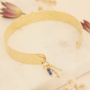 Laoree-bijoux-fantaisie-bracelet-Jonc-Martelé-laiton-dore-or