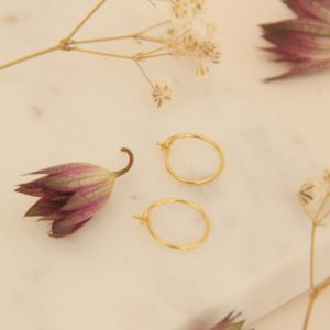 Laoree-bijoux-fantaisie-boucles-oreilles-mini-créoles-laiton-dore-or
